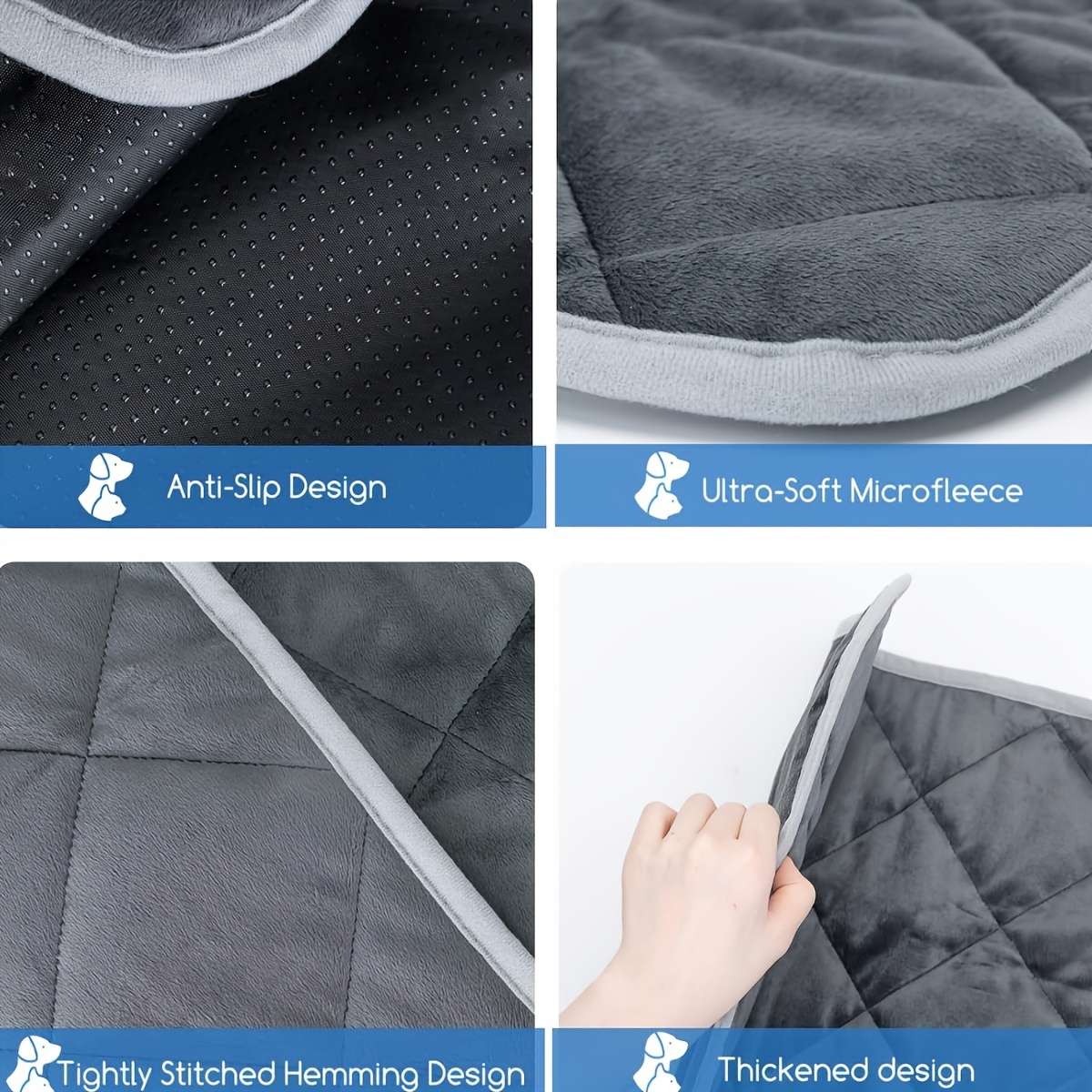 Pet Mat Grey Size XL  114.3x71.12cm