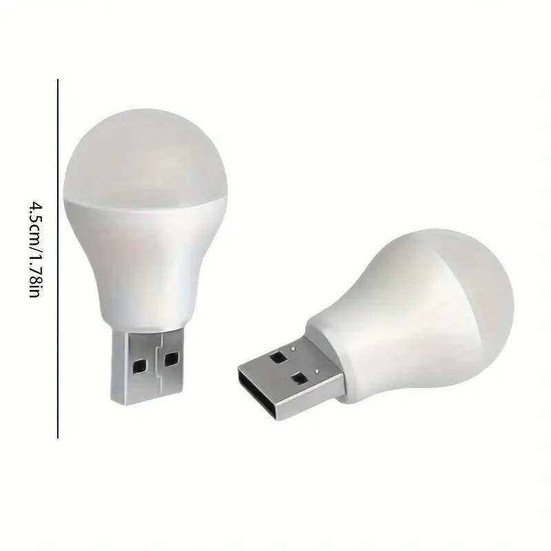 1pc Smart Mini USB Night Light Warm White Eye Light Reading Light Can Be Used In Bedroom Kitchen