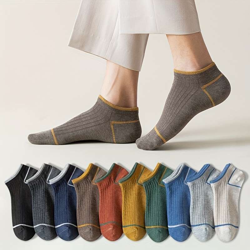 5 Pairs Random Colors Asian One Size High Elastic Socks