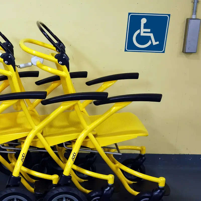 4 Packs Of Blue Accessibility Stickers