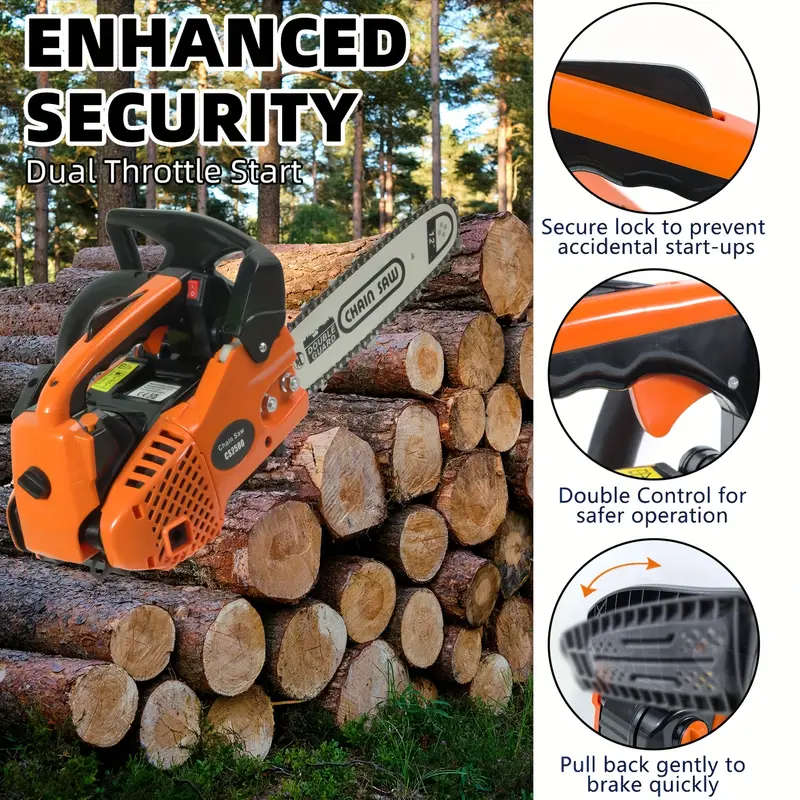 Handheld Gasoline Powered Chainsaw