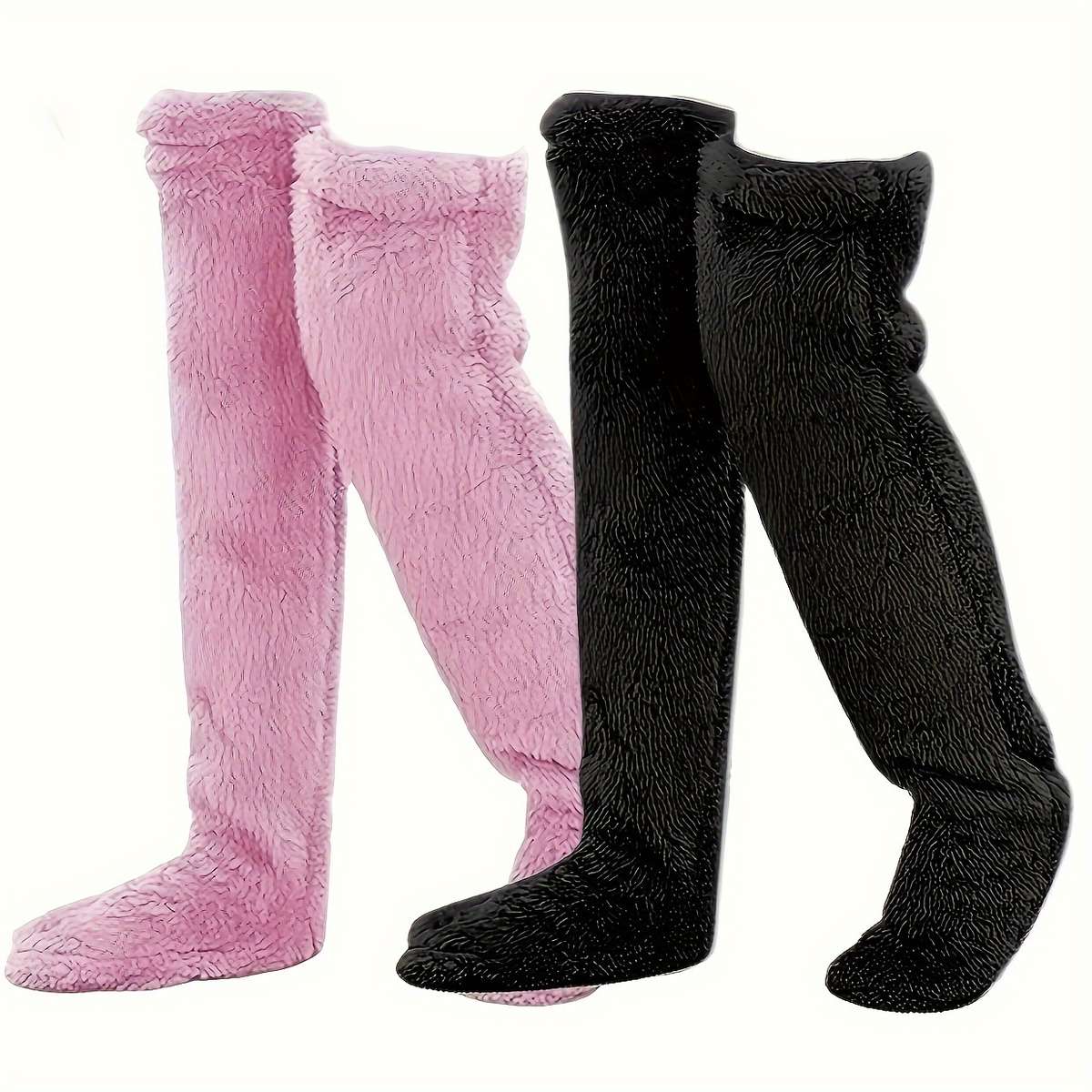 Sock Black Add Pink 2Pairs One Size
