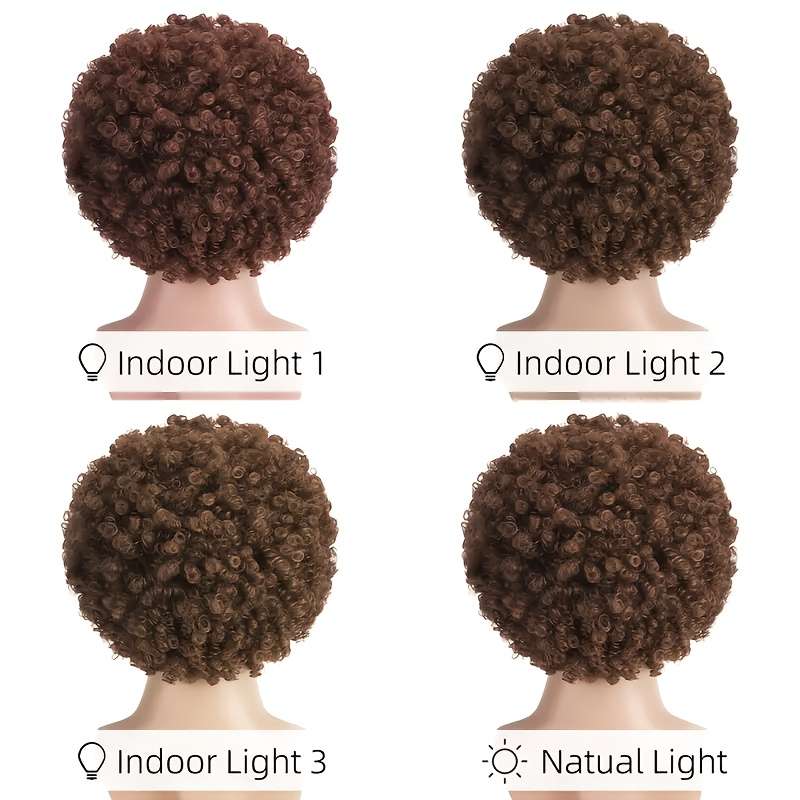 1Pc Brown 2 Fashion Design Wig