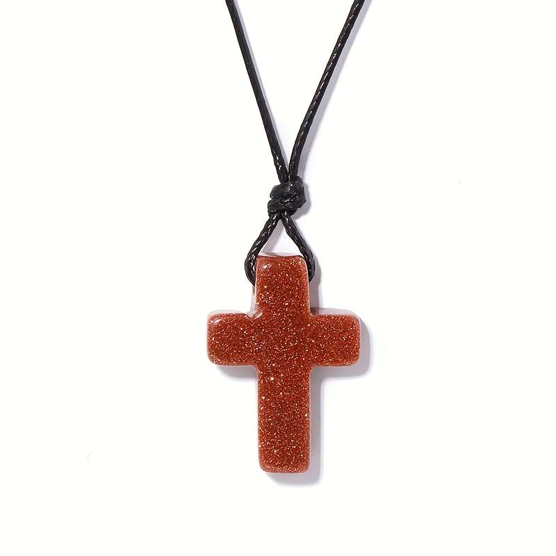 1 Piece Black Onyx Jesus Theme Pendant
