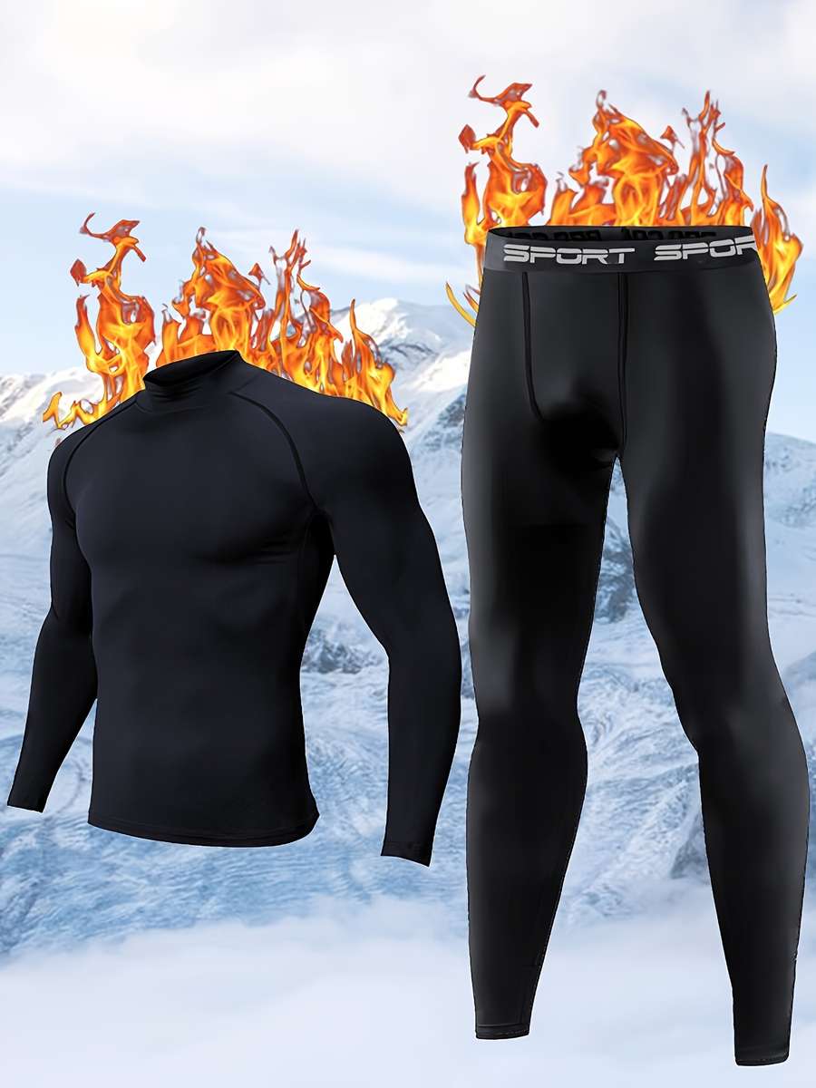 Thermal Underwear Color Black Sizexxl