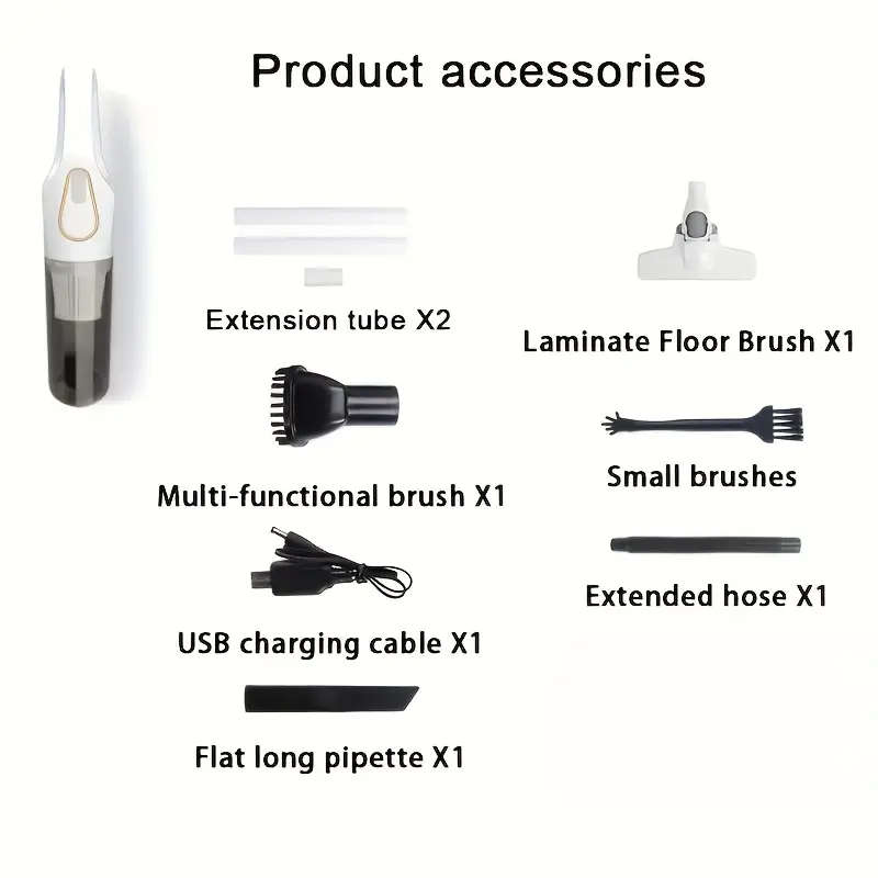 High-Power Portable Cordless Handheld Vacuum Cleaner