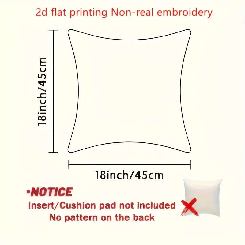 2D Flat-Printed 4 Christmas Decorative Pillowcases