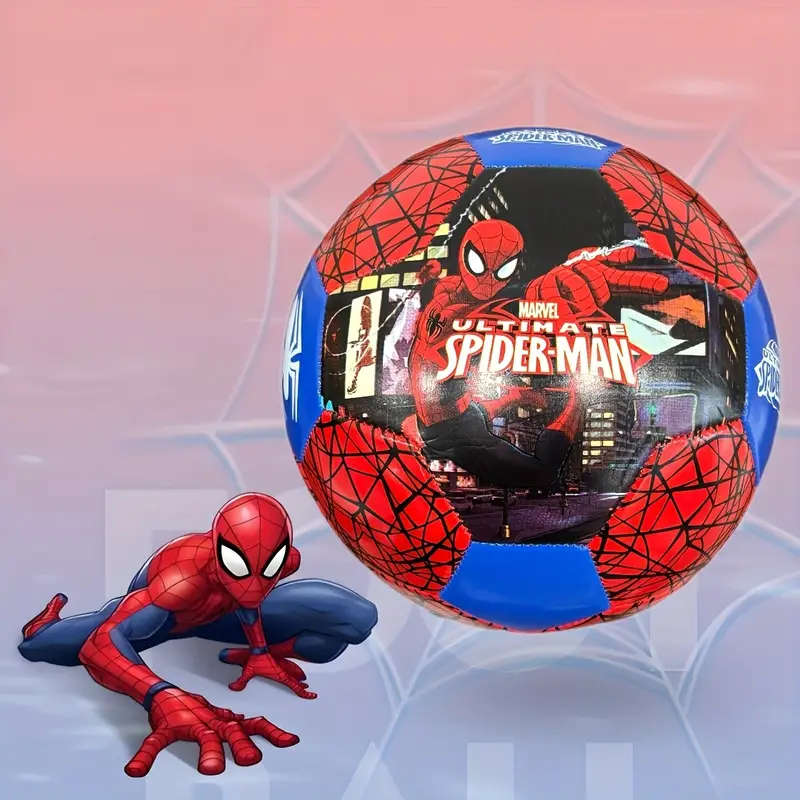 Marvel Spider-Man Soccer Ball - Durable Blue & Red
