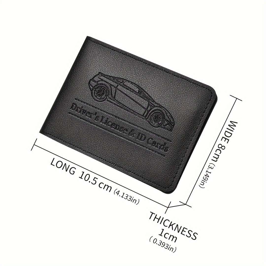 Deabolar Driver'S License Id Card Holder Stylish Car Design Wallet