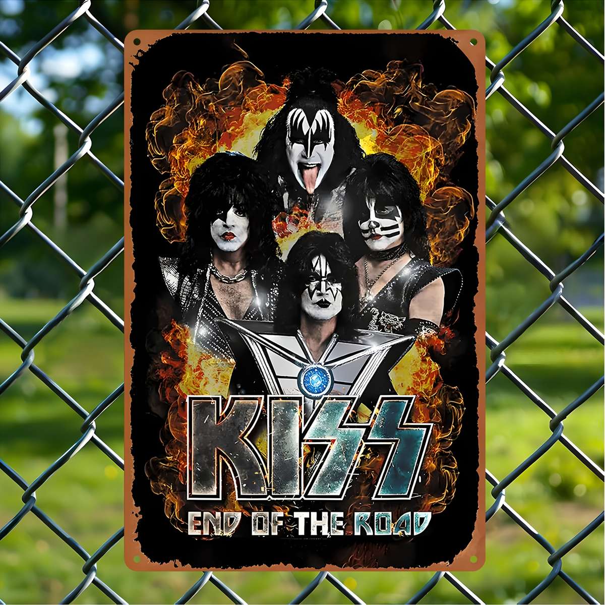 1Pc Flat Metal Aluminum Tin Label 50.8x76.2cm