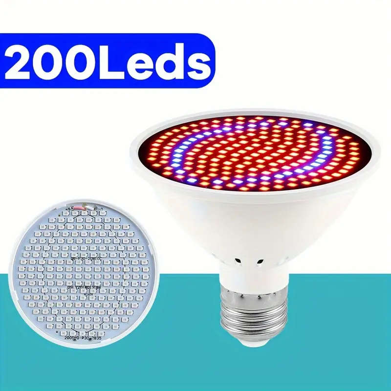 Full Spectrum 200 LED Plant Grow Light Bulb