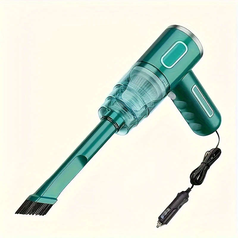 1pc Handheld 12V Car Vacuum Cleaner with Cord Compact Design for Easy Cleaning of Hard-to-Reach Area