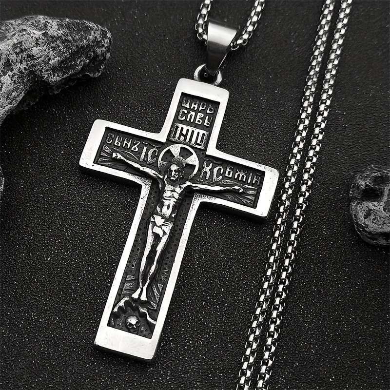 1 Piece Silvery Jesus Theme Pendant