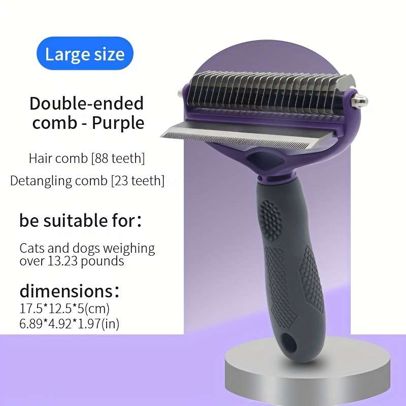 1pc Purple Large Pet Comb