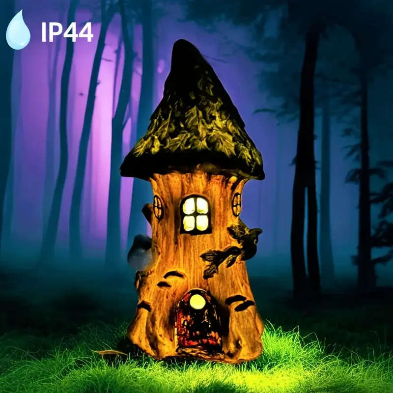 Solar Tree House Lights for Gardens and Patios