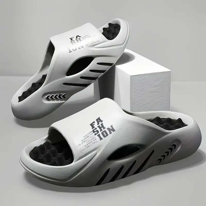 Fashion Slippers Black And Orange 44-45