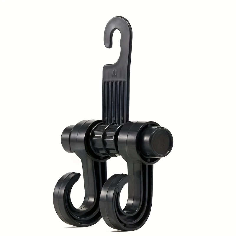 1pc Universal Multi-Functional Car Seat Hook Double Plastic Hanging Organizer for Vehicle Headrest S