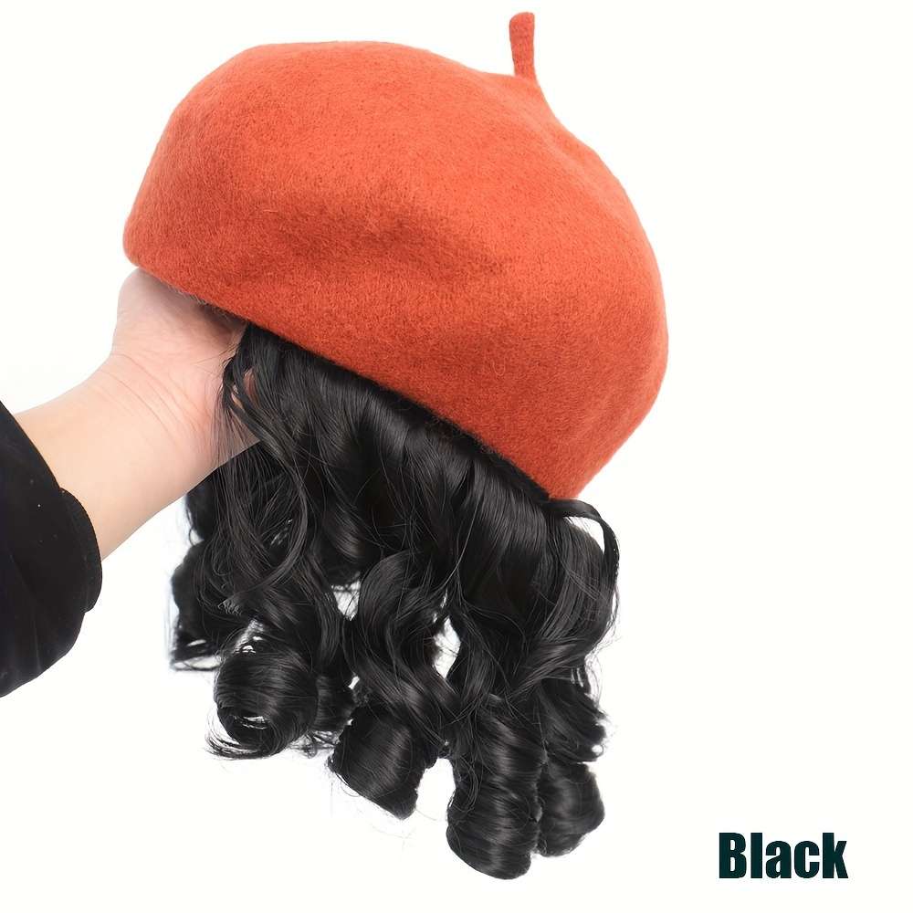 1Pc Black 15.24cm Fashion Design Wig