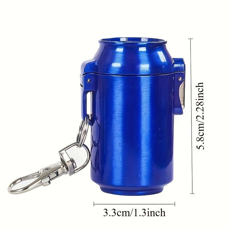 1pc Portable Mini Ashtray Bag In Bag Keychain