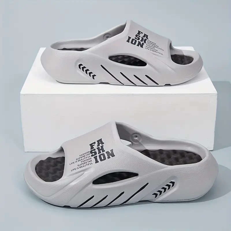 Fashion Slippers Black And Orange 44-45