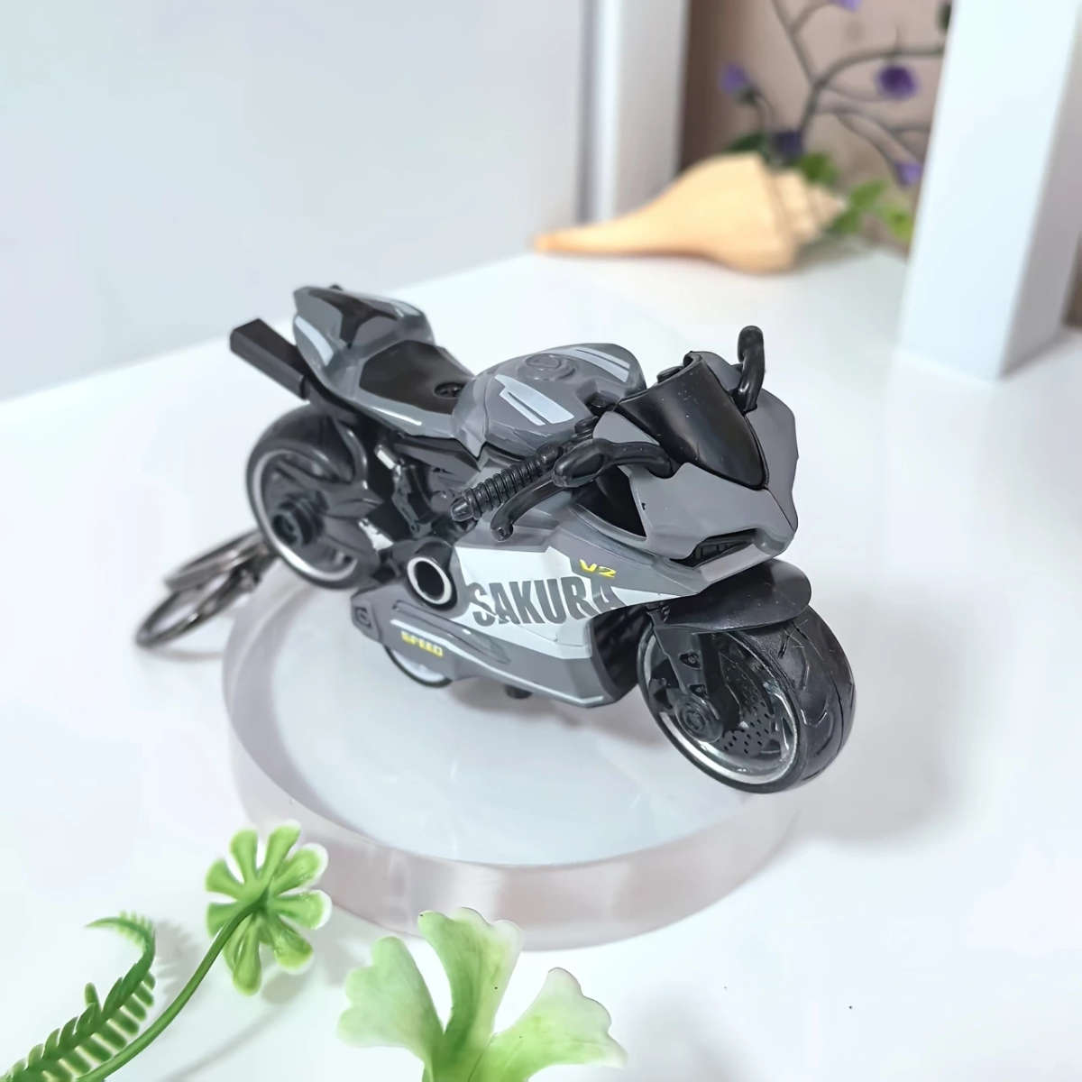 1pc Cool Alloy Pull-Back Motorcycle Toy Simulation Motorcycle Racing Model Powerful Pull-Back Car Th