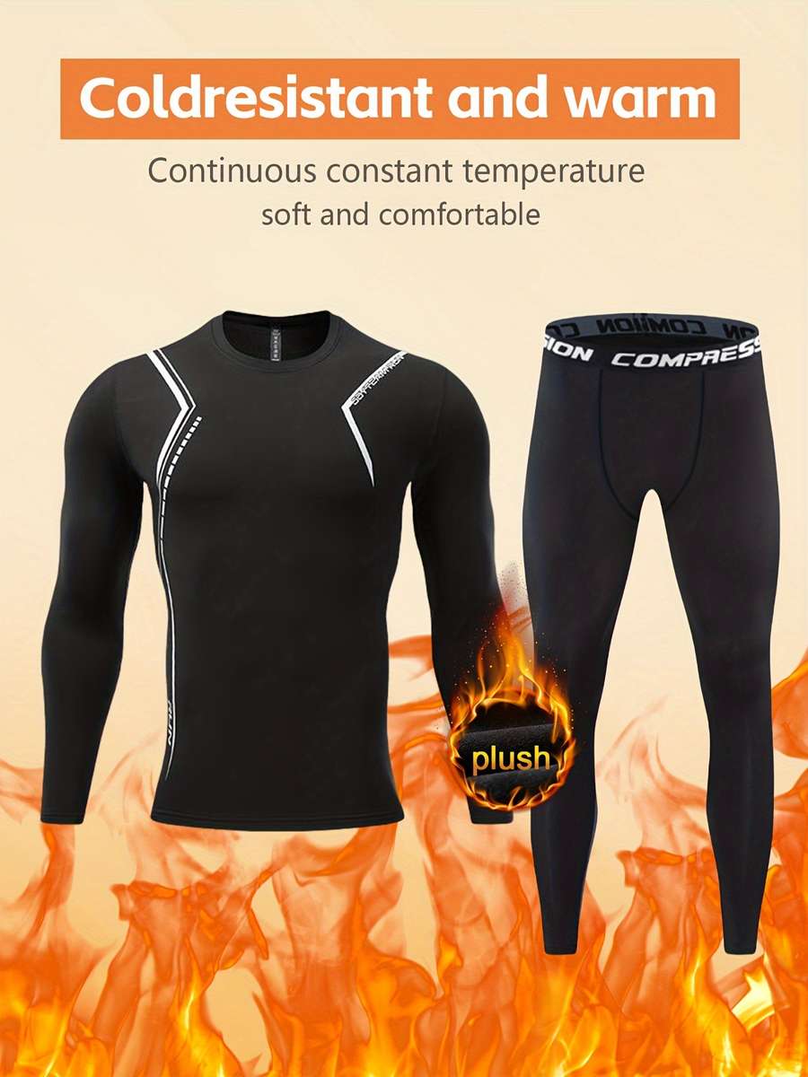 Thermal Underwear Color Black Sizexxl