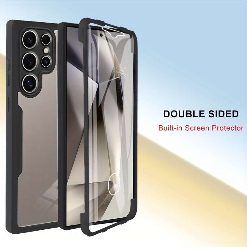 1pc Pink Red For Samsung Galaxy S25 Plus Phone Cases