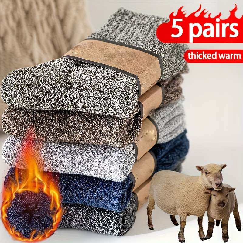 Sock 5Pairs Green One Size