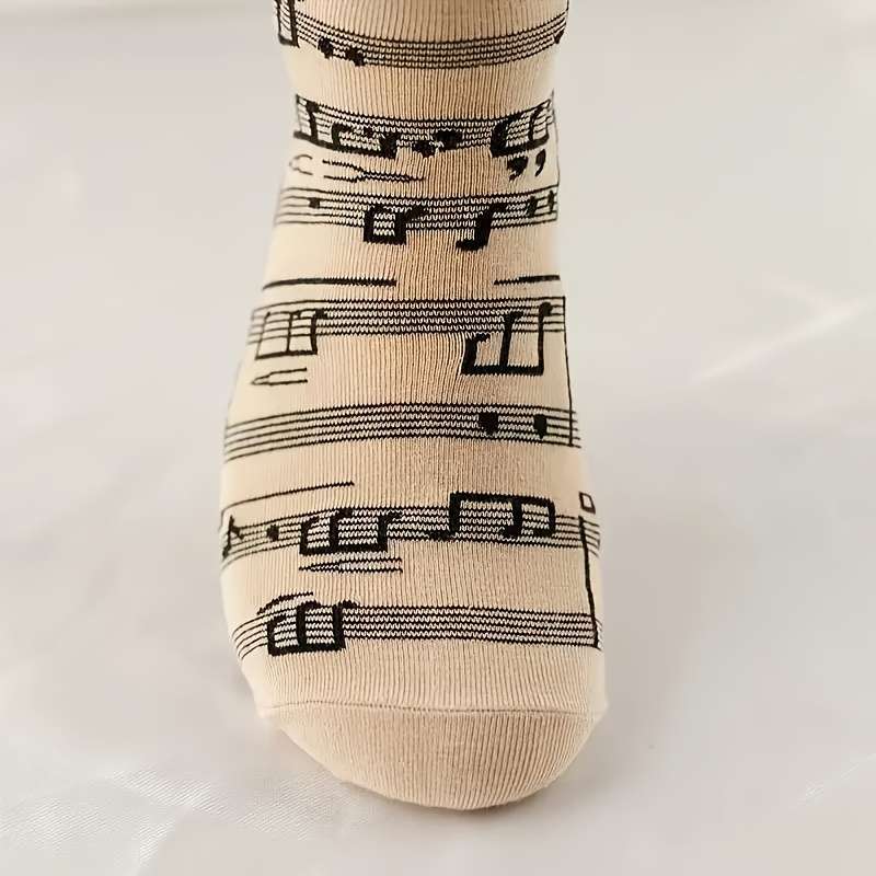 1 Pair Of Notes One Size Socks