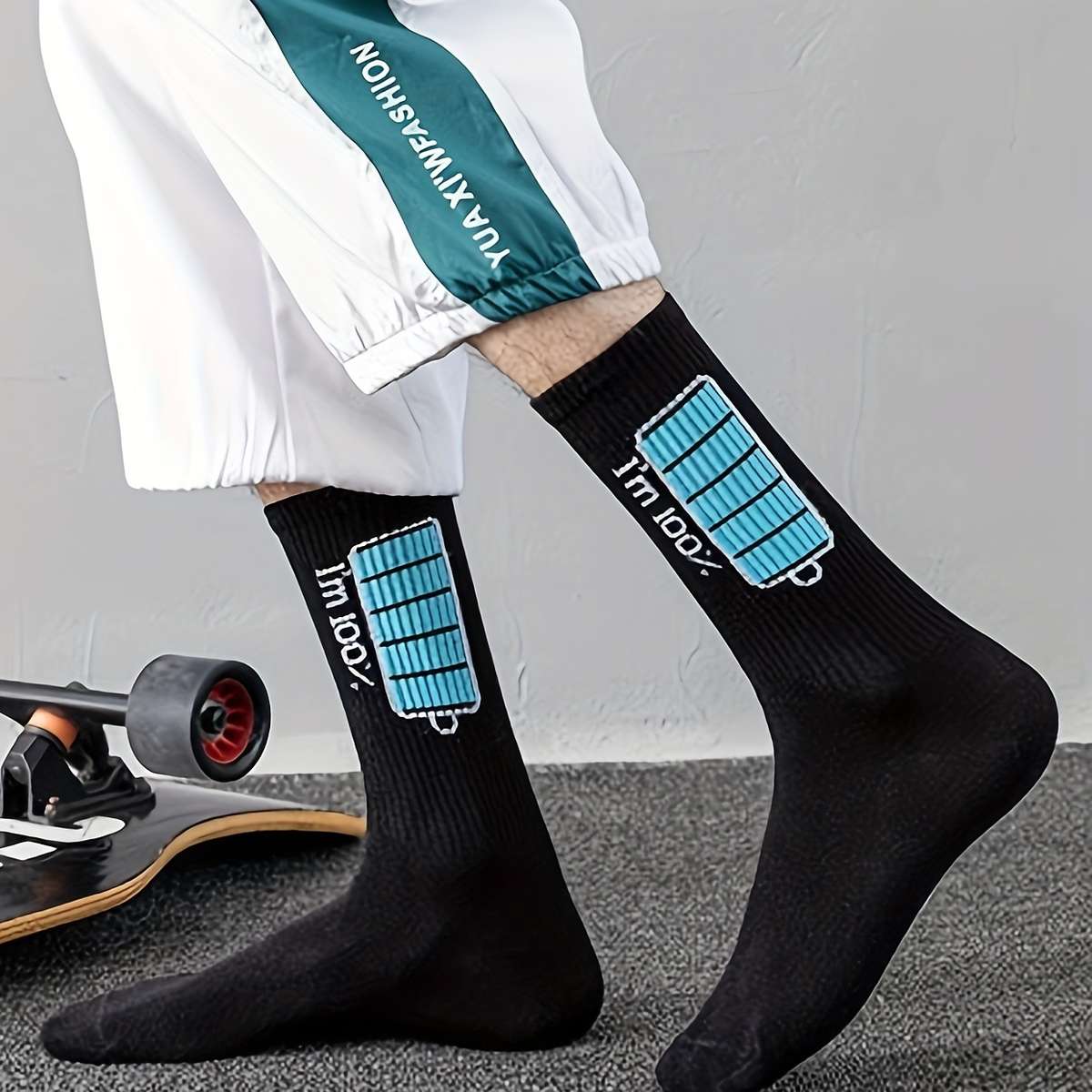 4 Pairs One Size High Elastic Socks