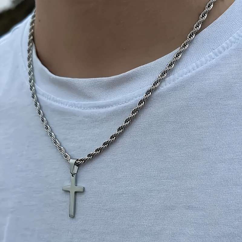 1 Piece White K Jesus Theme Pendant