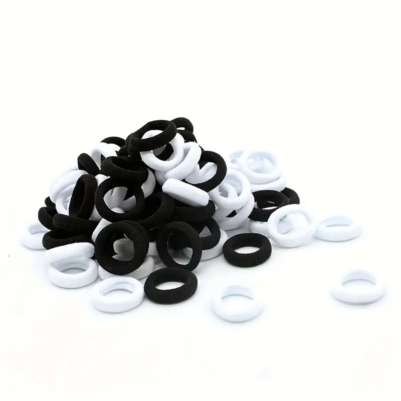 100Piece Vibrant Colorful Elastic Hair Bands For Girls