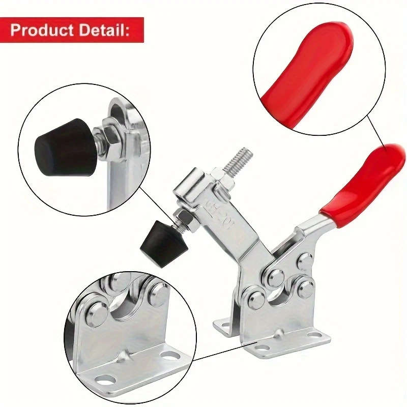 4-Pack Heavy Duty Red Toggle Clamps