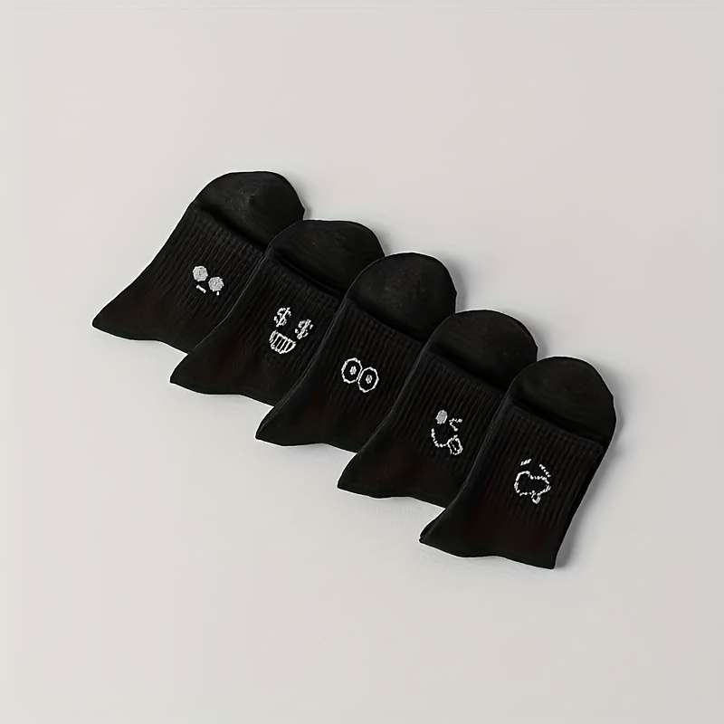 5 Pairs One Size High Elastic Socks