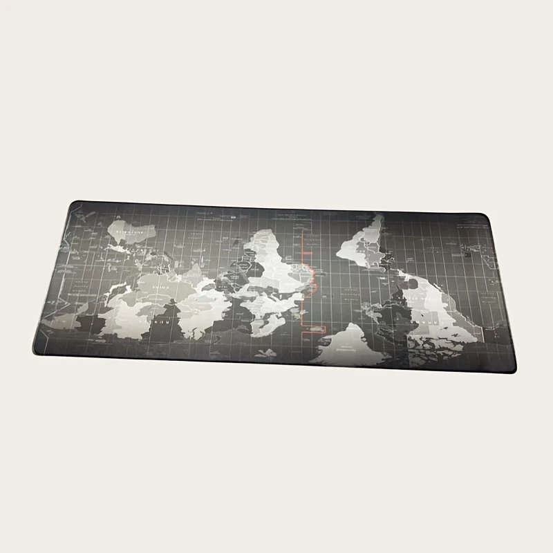 1pc 30x60cm World Map Gaming Mouse Pad Durable Non-Slip Rubber Base