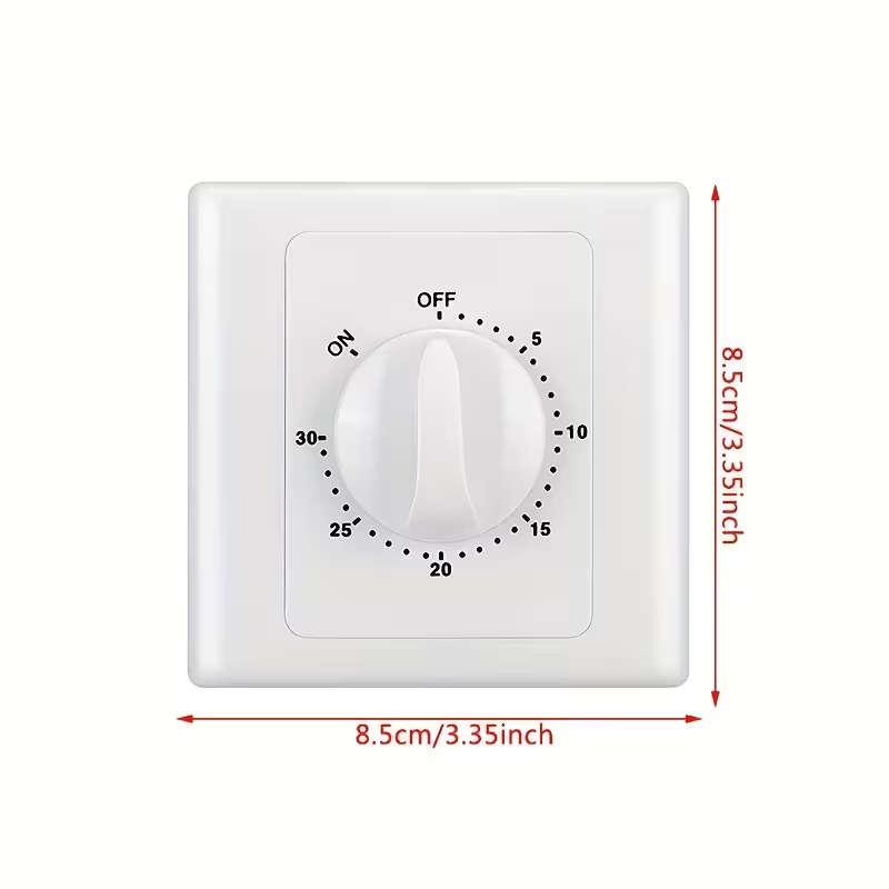 Digital Countdown Timer Switch Wall Mount Power Control Socket 120 Minutes