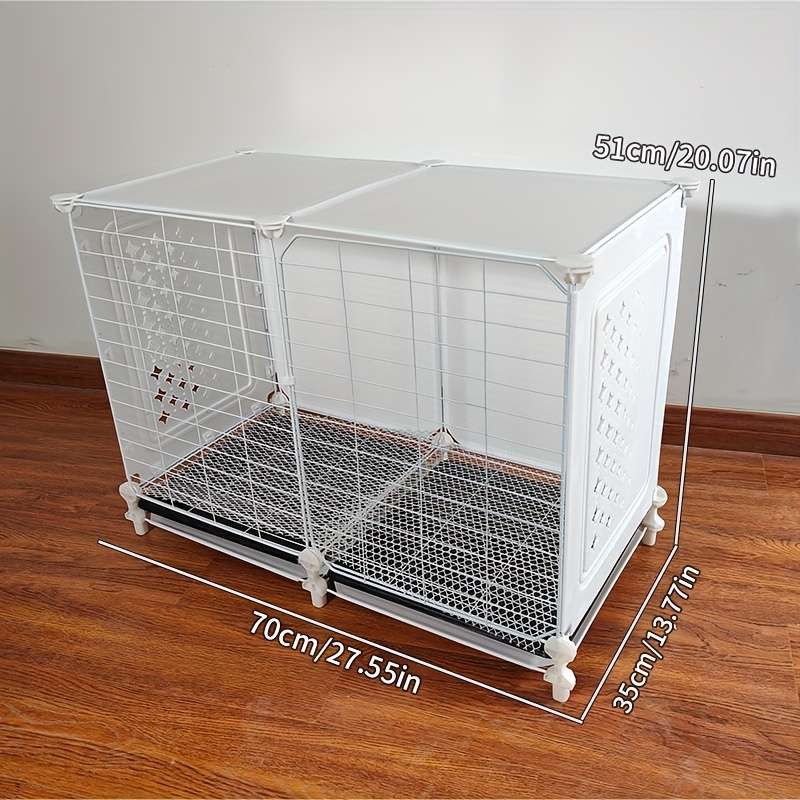 1pc 3 lattice white injection molded pulleys Pet Cage