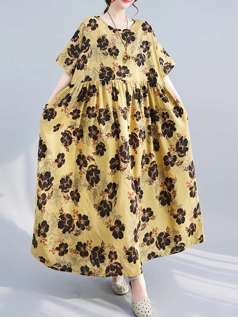 Women S Dress Color Yellow Size Asian M