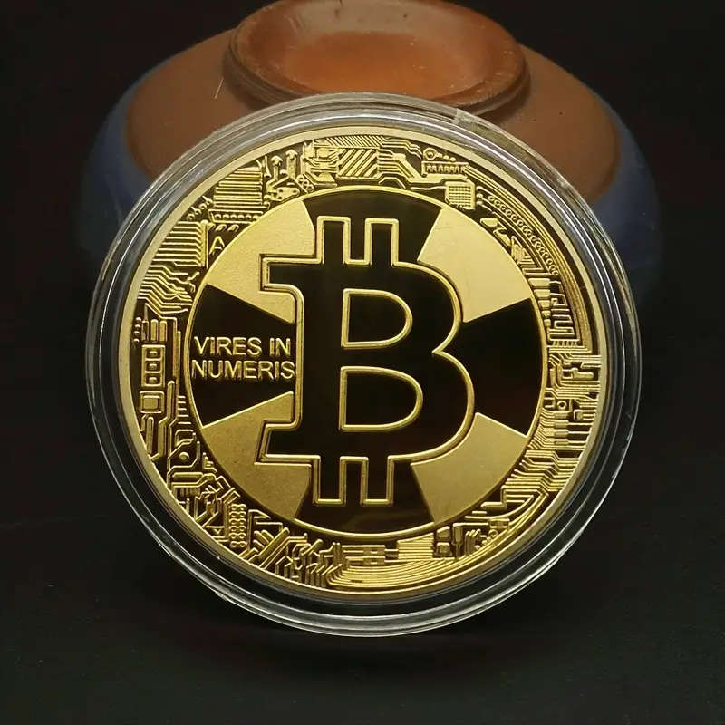 New Bitcoin Coin with Capsule 40MM Wide