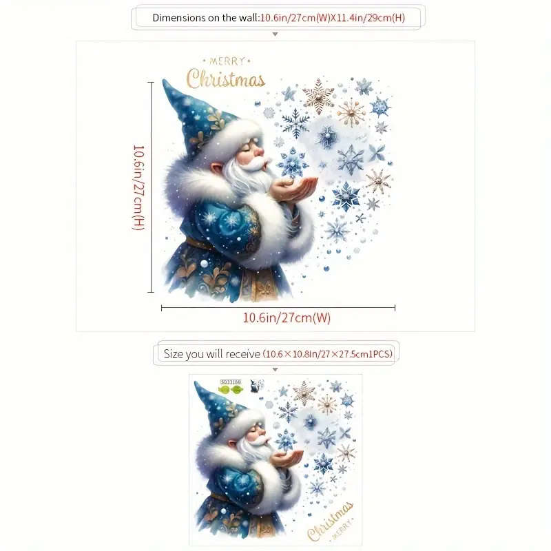 1 x Christmas Window Decal