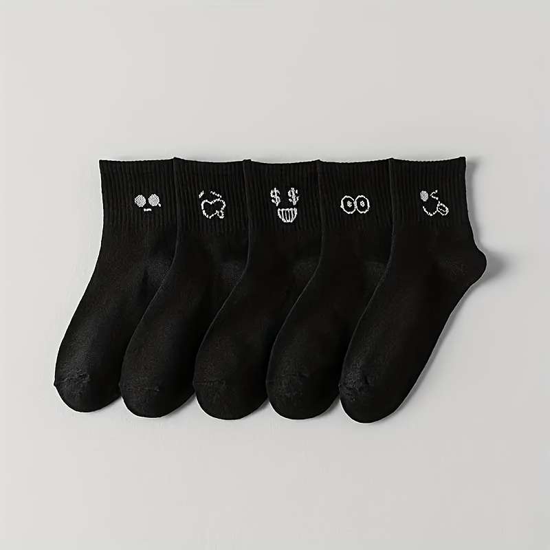 5 Pairs One Size High Elastic Socks