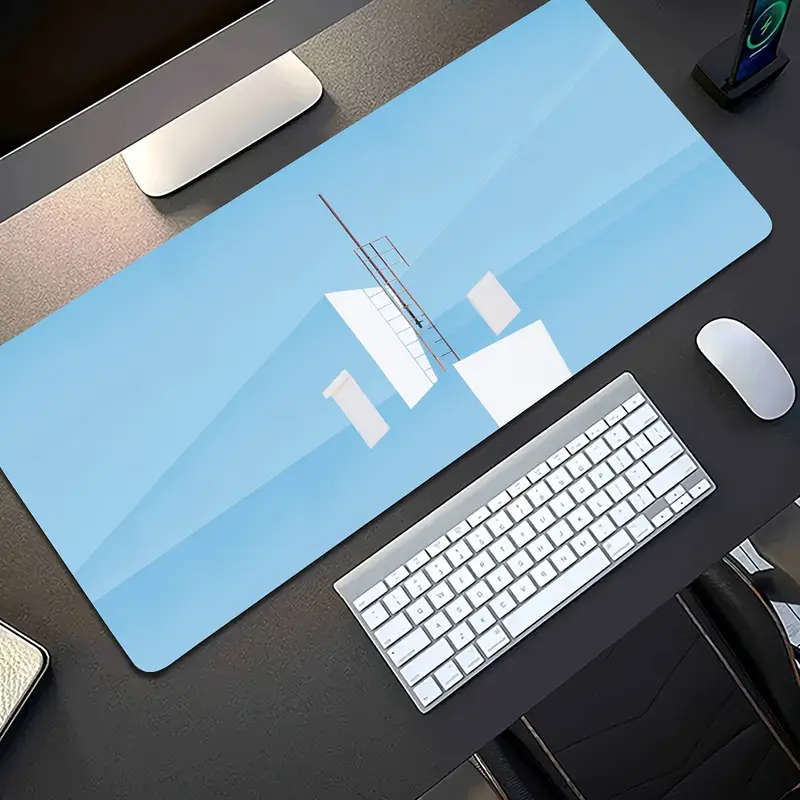 1pc 40x90cm Minimalist Space Ladder Mouse Pad Gaming Mouse Pad Suitable for Laptop and Keyboard