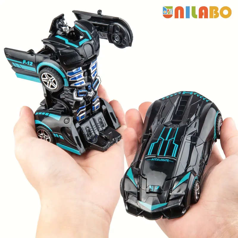2-in-1 Fun Transforming Robot Police Car Toy