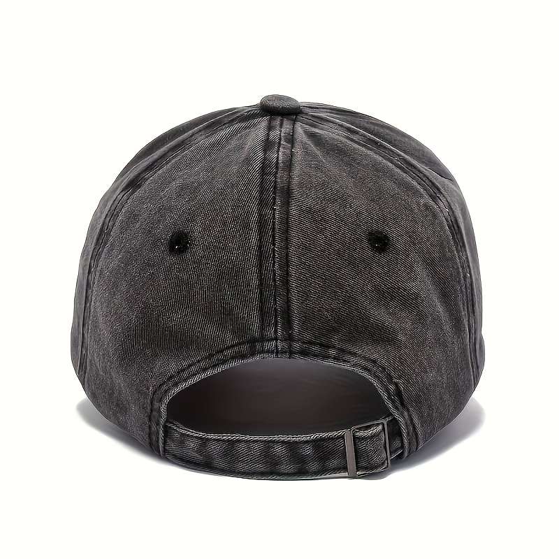 1pc Vintage-Style Unisex Elk Baseball Cap Green Suede with Deer Head Design Adjustable Fit for O