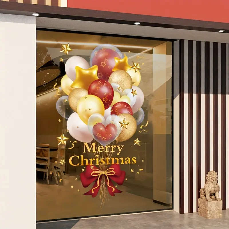 2 Christmas Window Stickers