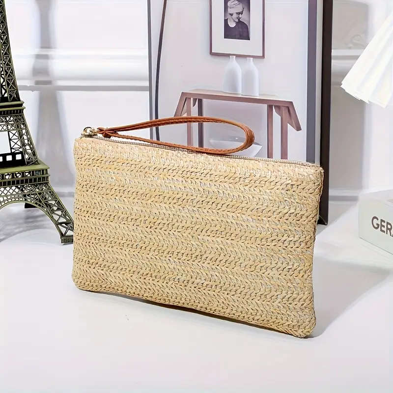 Straw Wallet for Women