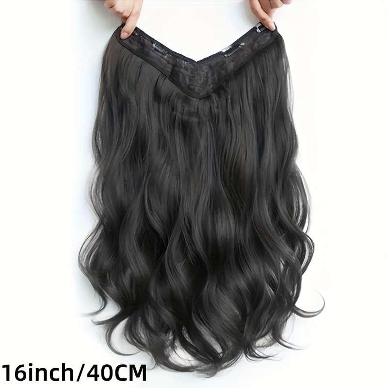 1Pc Natural Black 50.8cm Fashion Design Wig