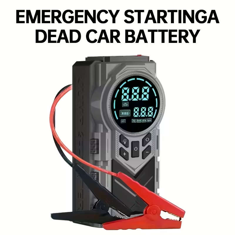 Heavy-Duty Car Emergency Booster - Tire Inflator and Jump Starter