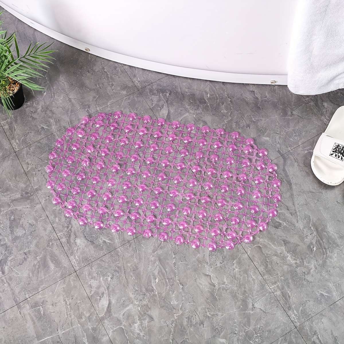 1Pc Violet Color Floor Mat