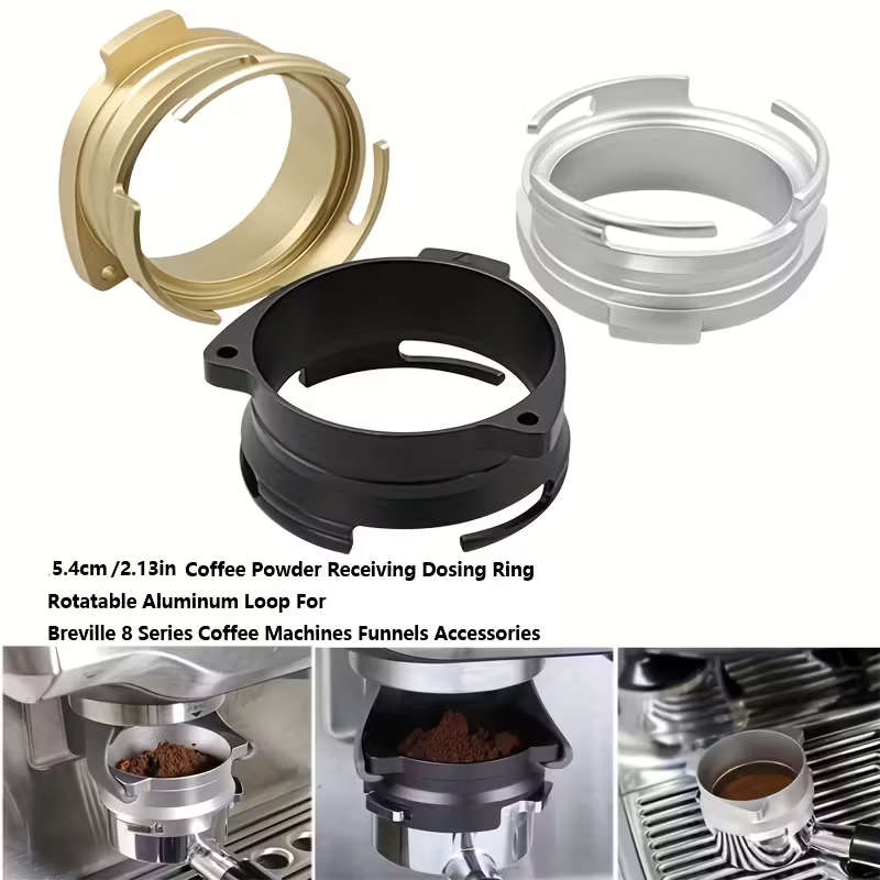 Breville 54mm Portafilter Dosing Funnel With Grinder Trigger - Silver